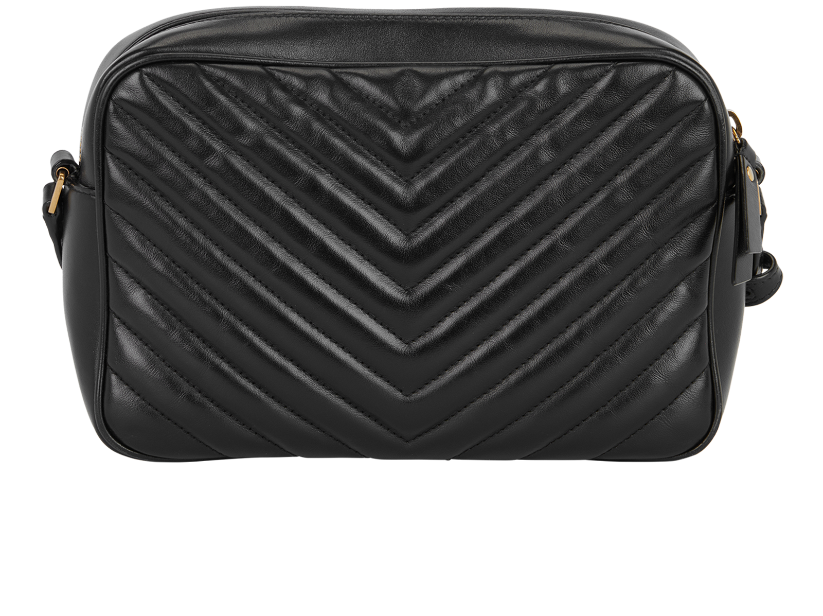 Lou Camera Bag, &pound;695, Handbags, Black, Leather, Back view